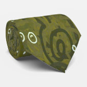 Moosgrün Militär Krawatte (Gerollt)