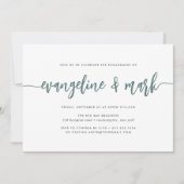 Moosgrün | Moderne Vertragspartei Einladung (Vorderseite)