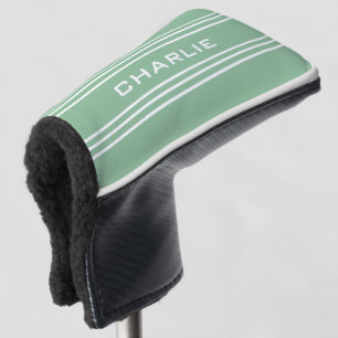 Moosgrün Stripes kundenspezifische Golf Headcover