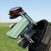 Moosgrün Stripes kundenspezifische Golf Headcover (In Situ)