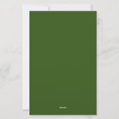 Moosgrün Zwei Monogramm Dick und Dünn Rand  Briefpapier (Rückseite)