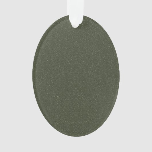 Moosgrüne Acrylschmuck - Maßgeschneidert Ornament (Vorderseite)