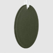 Moosgrüne Acrylschmuck - Maßgeschneidert Ornament (Vorderseite)
