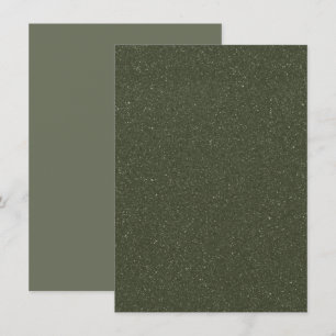 Moosgrüne individuelle Einladungskarte Einladung