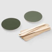 Moosgrüne Lüfter mit zwei Texturen - Maßgeschneide Fächer (Non-assembled)