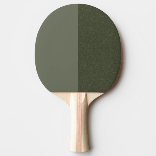Moosgrüne Pingpongpaddel split Tischtennis Schläger (Vorderseite)