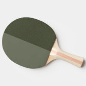 Moosgrüne Pingpongpaddel split Tischtennis Schläger (Seitenansicht)
