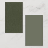 Moosgrüne Promo-Rabattkarte - Benutzerdefiniert Rabattkarte (Vorne/Hinten)
