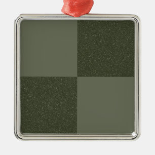 Moosgrüne Wandverkleidung Ornament Aus Metall