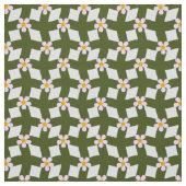 Moosgrüner abstrakter Blumenraster-Polyesterstoff Stoff (Muster)