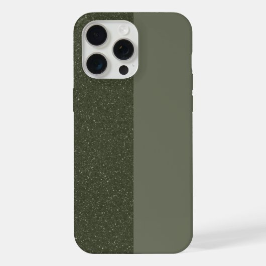 Moosgrüner geteilter iPhone 15 Pro Max Case (benut Hülle (Rückseite)