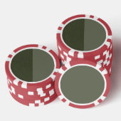 Moosgrüner Poker-Chip teilen Pokerchips (Stapel)