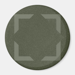 Moosgrüner Rahmen Pfeil Magnet