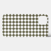 Moosgrünes Schachbrettmuster Case-Mate iPhone Hülle (Rückseite (Horizontal))