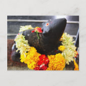 Mooshika, die Mäusestatue Postkarte (Vorderseite)