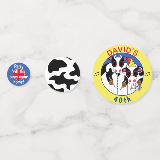 Moosicians Birthday Party Konfetti (Rückseiten)