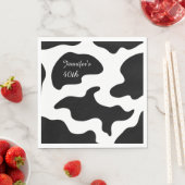 Moosicians Cow Funny Birthday Party Serviette (Beispiel)