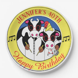 Moosicians Funny Birthday Party Pappteller