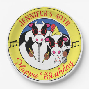 Moosicians Funny Birthday Party Pappteller