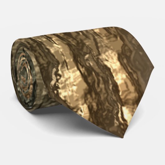 Moosige Barken-Camouflage Krawatte (Gerollt)