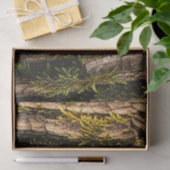 Moosige Baumrinden-Waldtextur Seidenpapier (Geschenk)