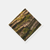 Moosige Baumrinden-Waldtextur Serviette (Ecke)
