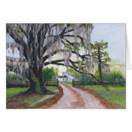 Moosige Eichen-Plantagen-Acrylmalerei