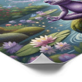 MoosigerVioletterFrosch Poster (Ecke)