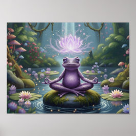 MoosigerVioletterFrosch Poster