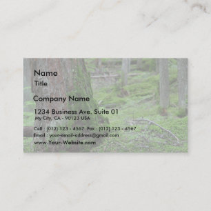 Moosiges Baum-Waldholz Visitenkarte