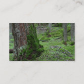 Moosiges Baum-Waldholz Visitenkarte (Rückseite)