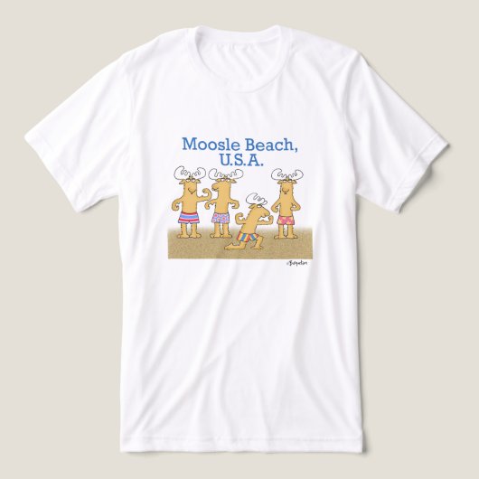 Moosle Beach, USA Tri-Blend Shirt (Design Vorderseite)