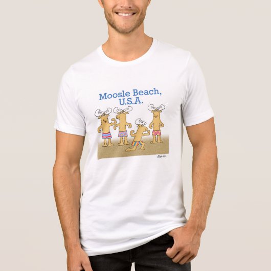 Moosle Beach, USA Tri-Blend Shirt (Vorderseite)