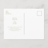 MoosMoosMoosMoosModsModsSave the Date Postkarte (Rückseite)