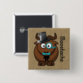 Moostache Button (Vorne & Hinten)