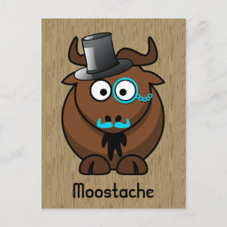 Moostache Postkarte