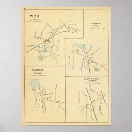 Moosup, Dayville, Wauregan, S Windham Poster (Vorne)