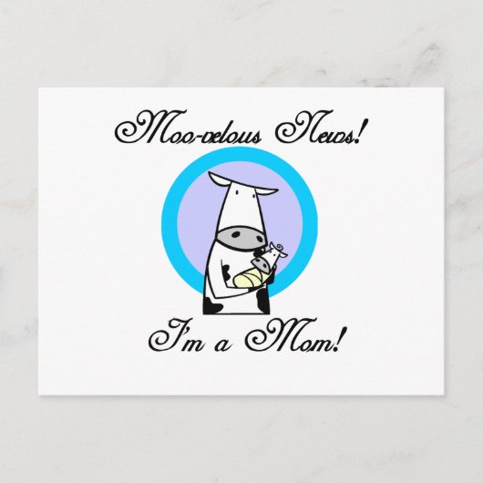 Moosveloge Junge Mutter Tshirts und Geschenke Postkarte (Vorderseite)