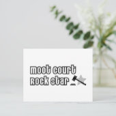 Moot Court Rock Star Postkarte (Stehend Vorderseite)