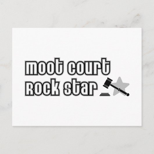 Moot Court Rock Star Postkarte (Vorderseite)