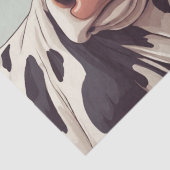 Mootiful Style: Kuh in Hut und Brille Decoupage Seidenpapier (Detail)