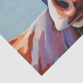 Mootiful Style: Kuh in Hut und Brille Decoupage Seidenpapier (Detail)