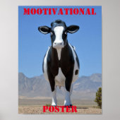 MOOtivational Poster Funny Cow Motivierend Spaß (Vorne)
