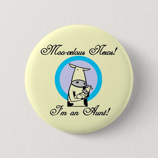 Moovelous New Tante Tshirts und Geschenke Button (Vorderseite)