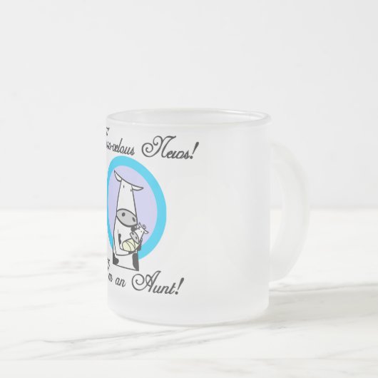 Moovelous New Tante Tshirts und Geschenke Mattglastasse (VorderseiteRechts)