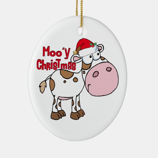 Mooy Christmas Kuh Keramikornament (Rechts)