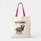 Moozaik! - Funny Cow Mosaic Muster Tragetasche (Rückseite)