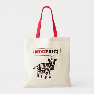 Moozaik! - Funny Cow Mosaic Muster Tragetasche