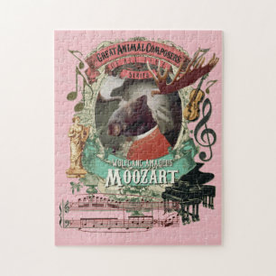 Moozart große Tierkomponist-Mozart-Parodie Puzzle
