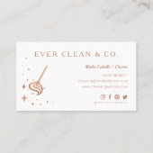 Mop Beruflich Maid & House Reinigung Visitenkarte (Rückseite)